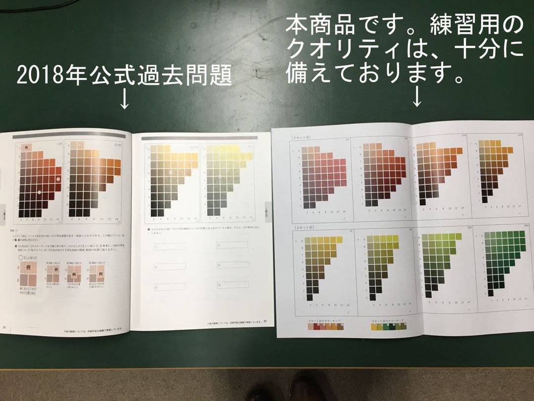 【色彩検定1級2次】PCCSチャート、マンセルチャート対策セット