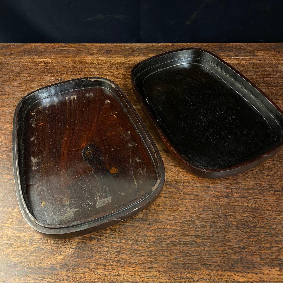 中国古美術　端渓彫龍文硯　文房四宝