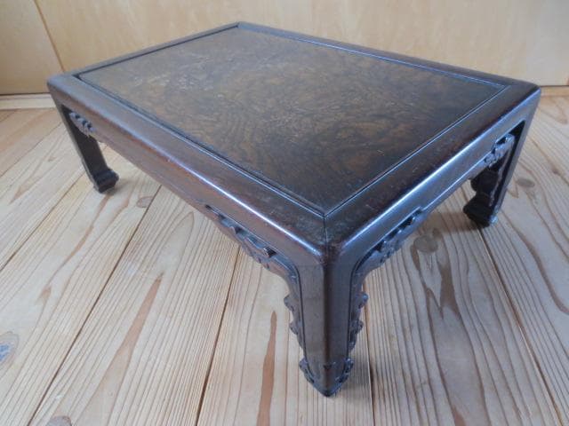 R7/06/17-1　　唐木花台　香炉台　古い花台　 中国古玩 　17jul1