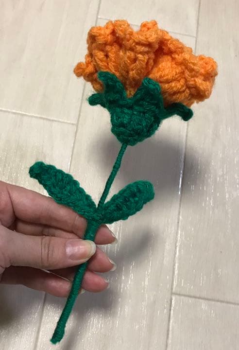Forever カーネーション ニット フラワー 手編み 造花