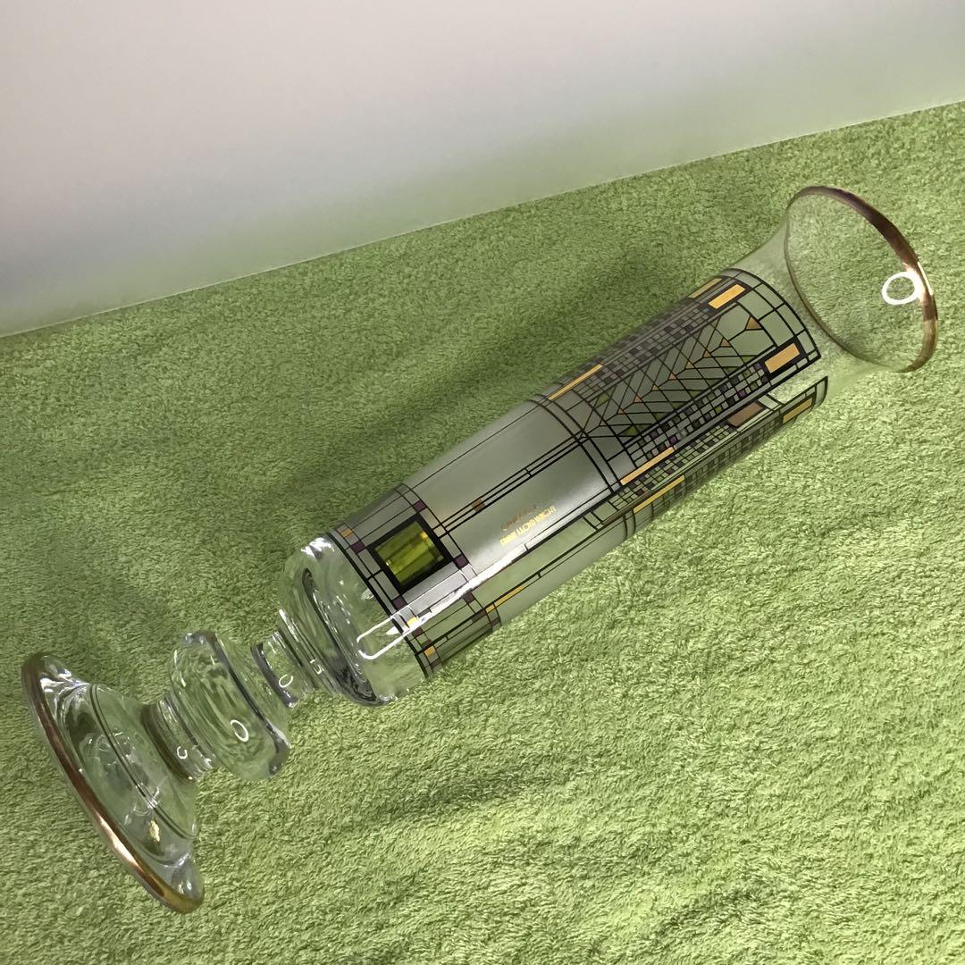 花瓶　イタリア製　ガラス製　ヴィンテージ　フランク　ロイド　ライト　レア