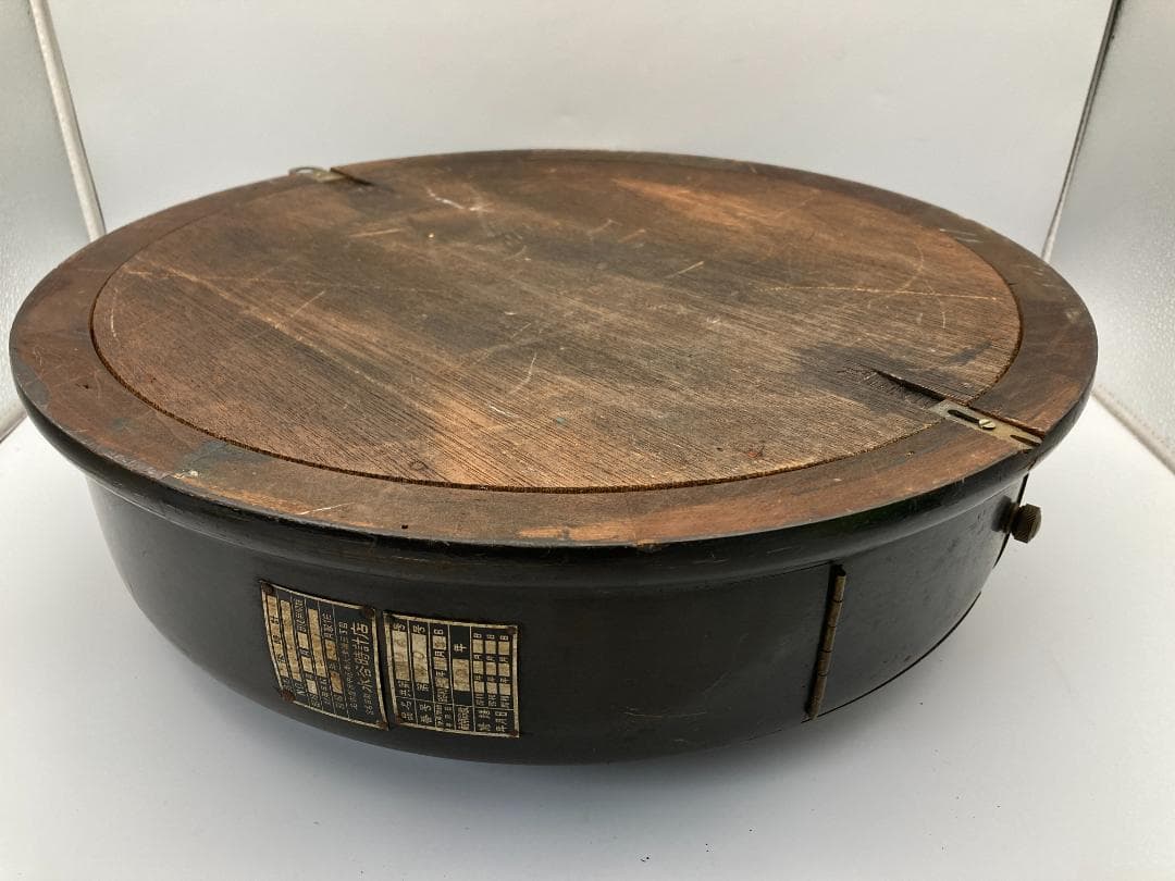 「2170」Meiji 掛時計 直径約40cm 日本製 木製 明治掛け時計