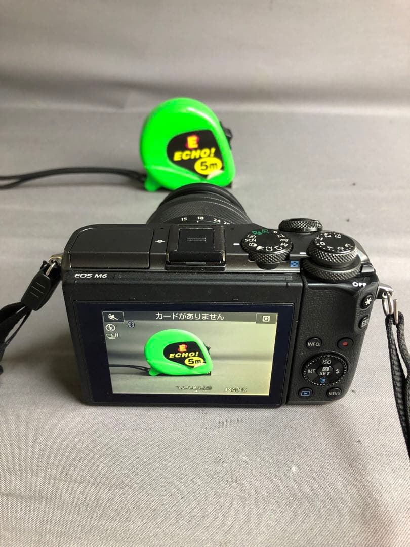 ▲【美品】Canon EOS M6 ダブルズームキット　バッテリー2つ付き