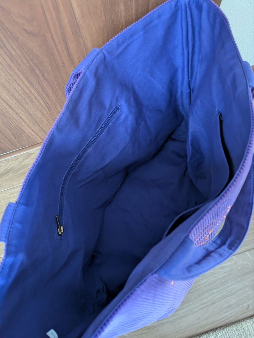 ☆値下げ☆B'z FYOP ロゴ トートバッグ 紫色 コーデュロイ