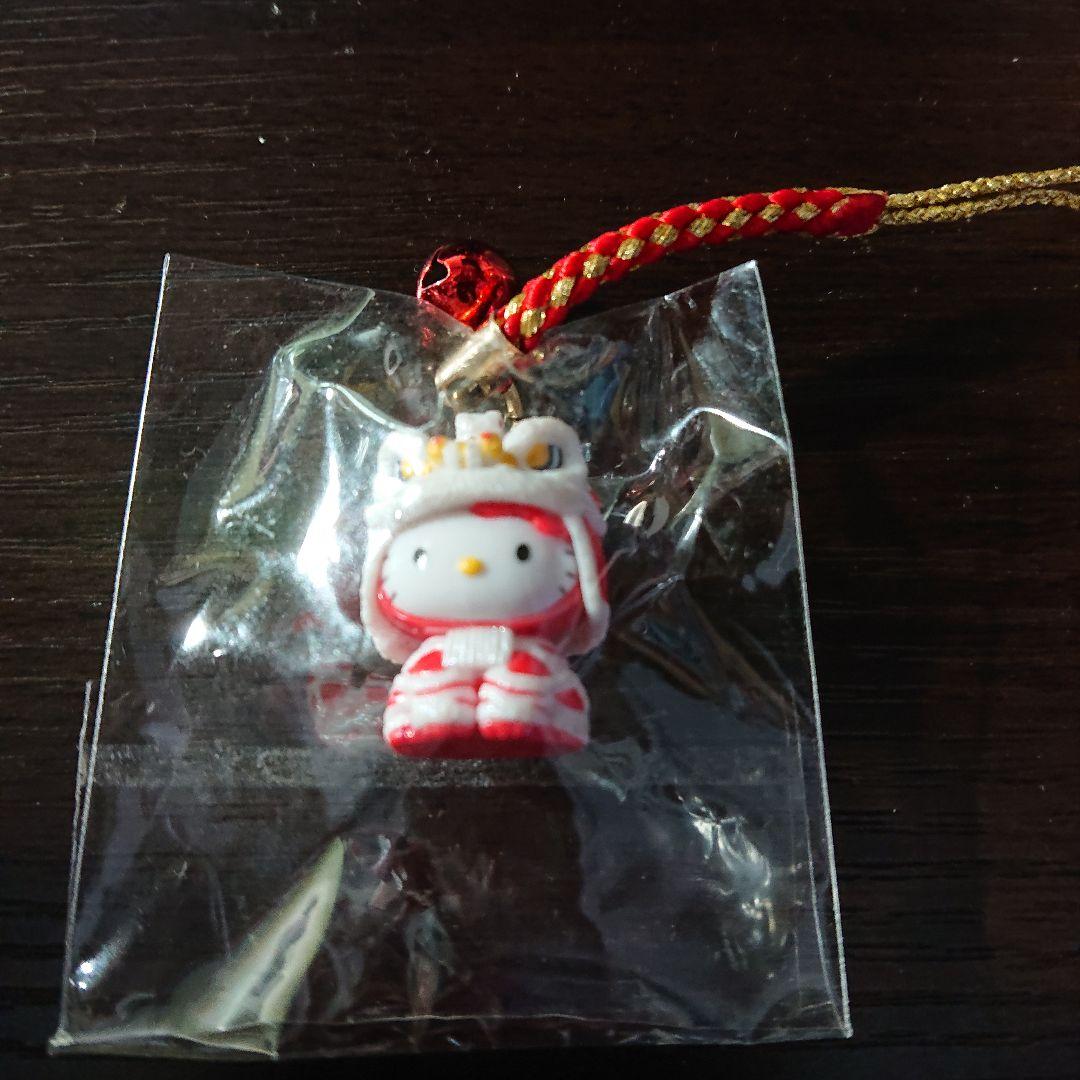 RT-207543 ご当地キティ 根付けストラップ 横浜限定獅子バージョン