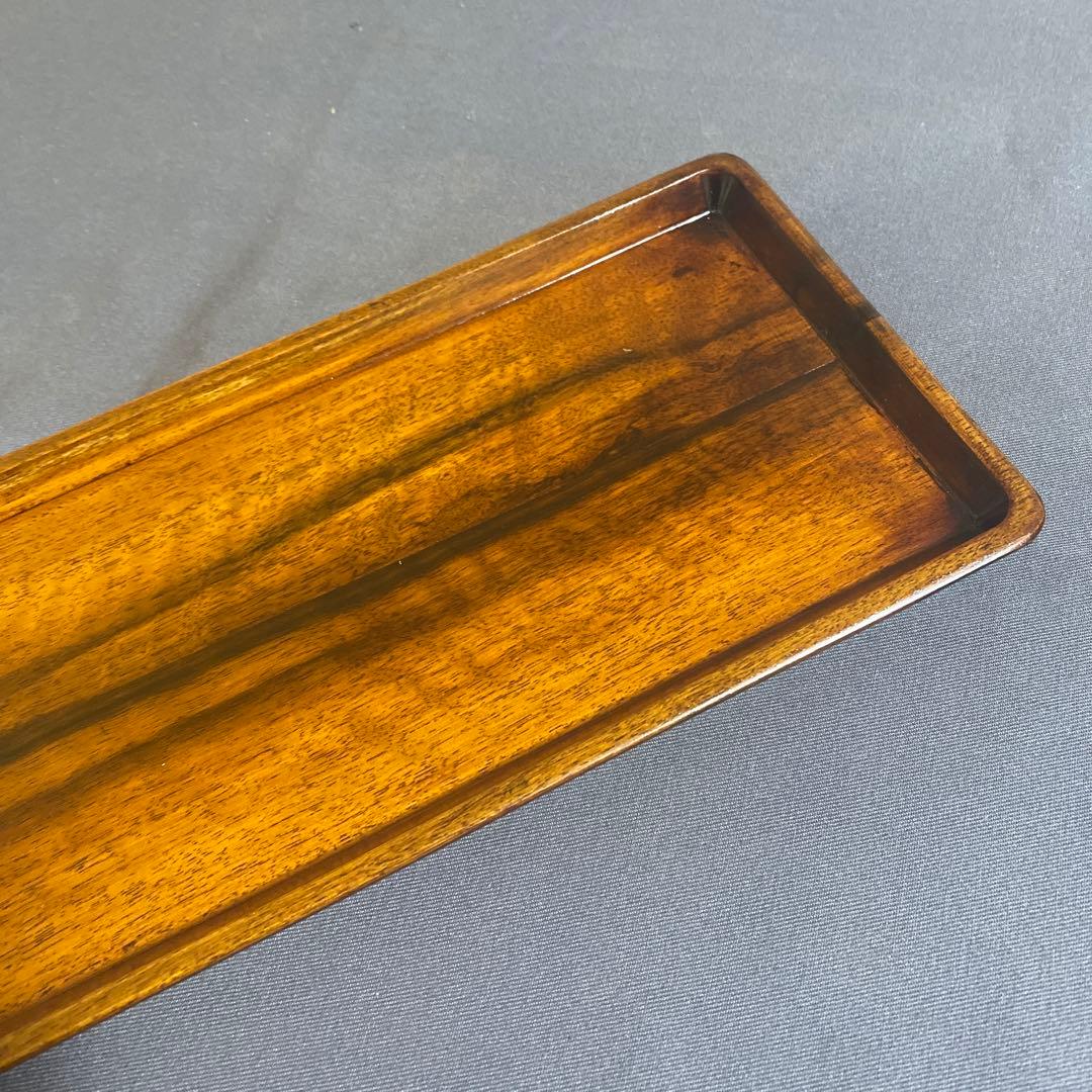 黒柿拭漆盆(くろがきふきうるしぼん) 370mm×132mm×19mm　№649