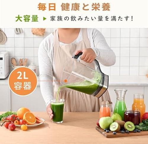 ミキサー ブレンダー 大容量 2L ジュースミキサー 果物　スムージー