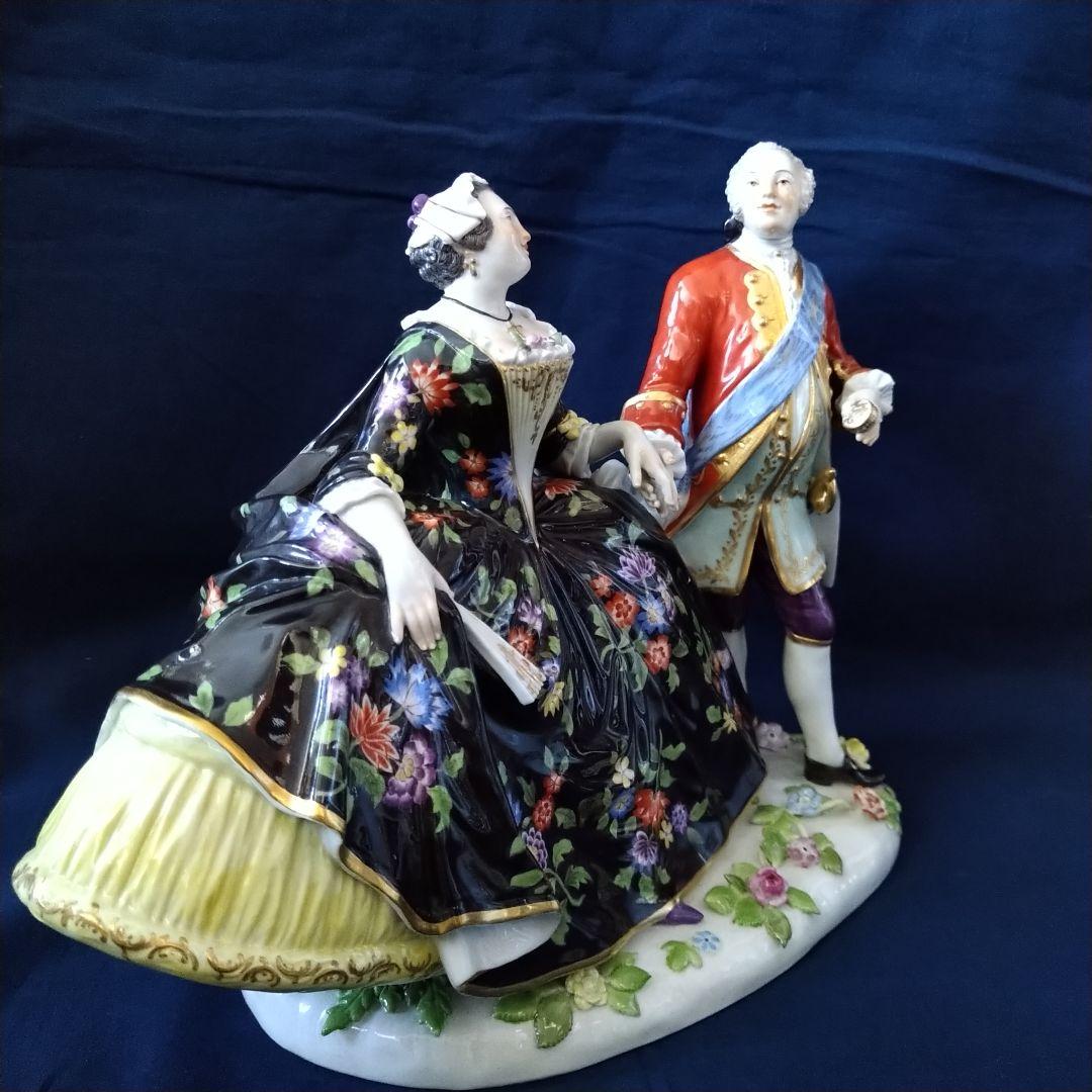 ふーさん✤Meissenフィギュリン『アウグスト三世とマリア・ヨゼファ』✤