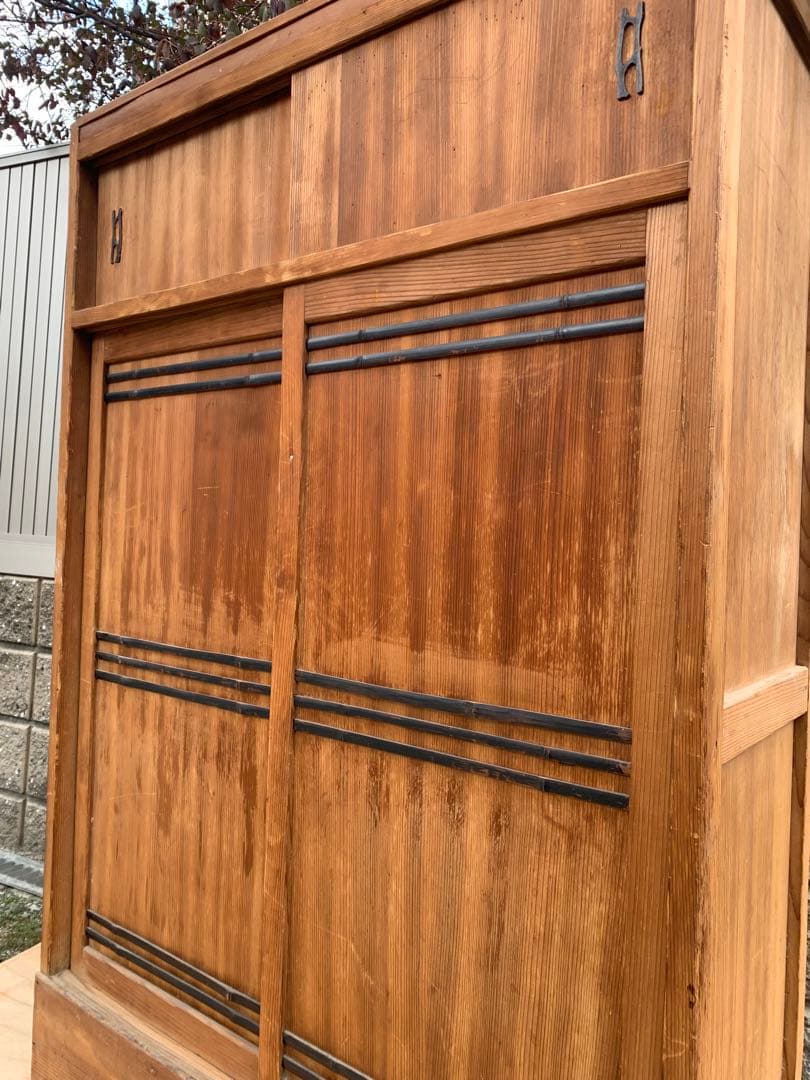 昭和　アンティーク　時代　茶棚　茶道　茶箪笥　箪笥　茶道具　飾り棚　棚　収納　和