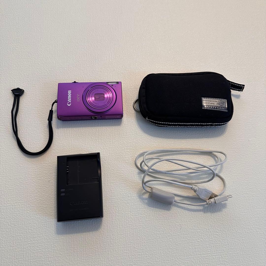 美品　Canon IXY 430F パープル コンパクトデジタルカメラ動作確認済