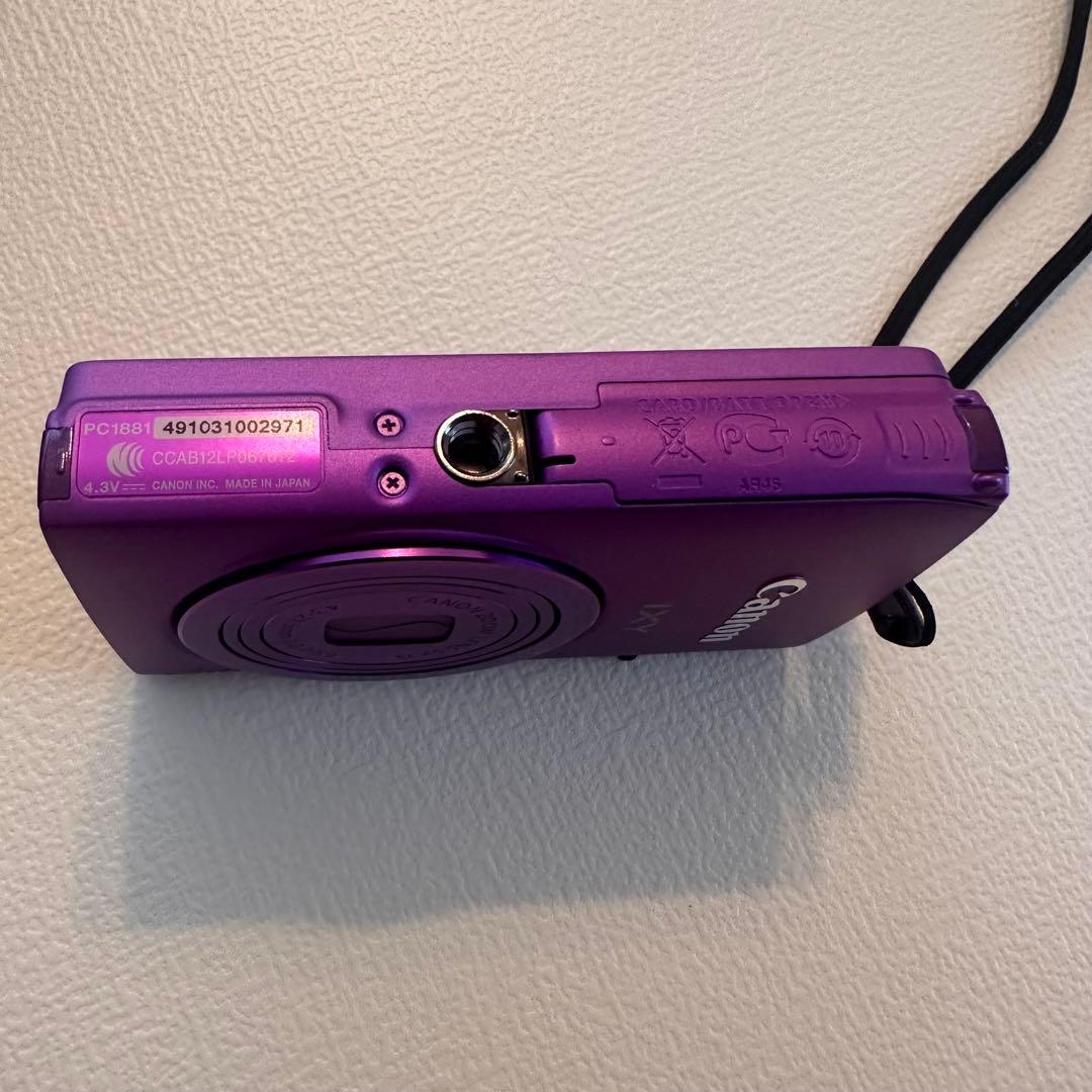 美品　Canon IXY 430F パープル コンパクトデジタルカメラ動作確認済