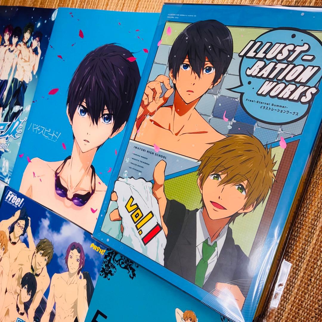 【8点】Free! 公式ファンブック ファイル イラストレーションワークス