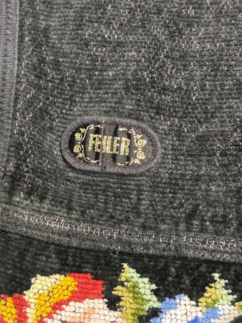 本日限定！ フェイラー FEILER エプロン（黒・花柄）