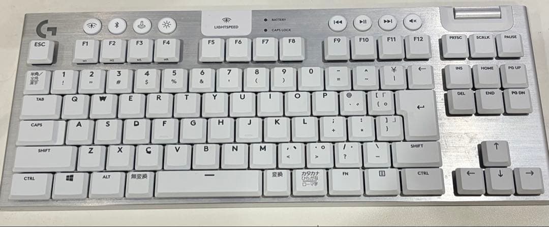 〖動作確認済〗ロジクール G913 TKL RGBキーボード ホワイト 茶軸