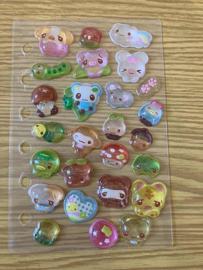 シール帳完成品　ボンボンドロップシール　ウォーターシール　おはじきシール