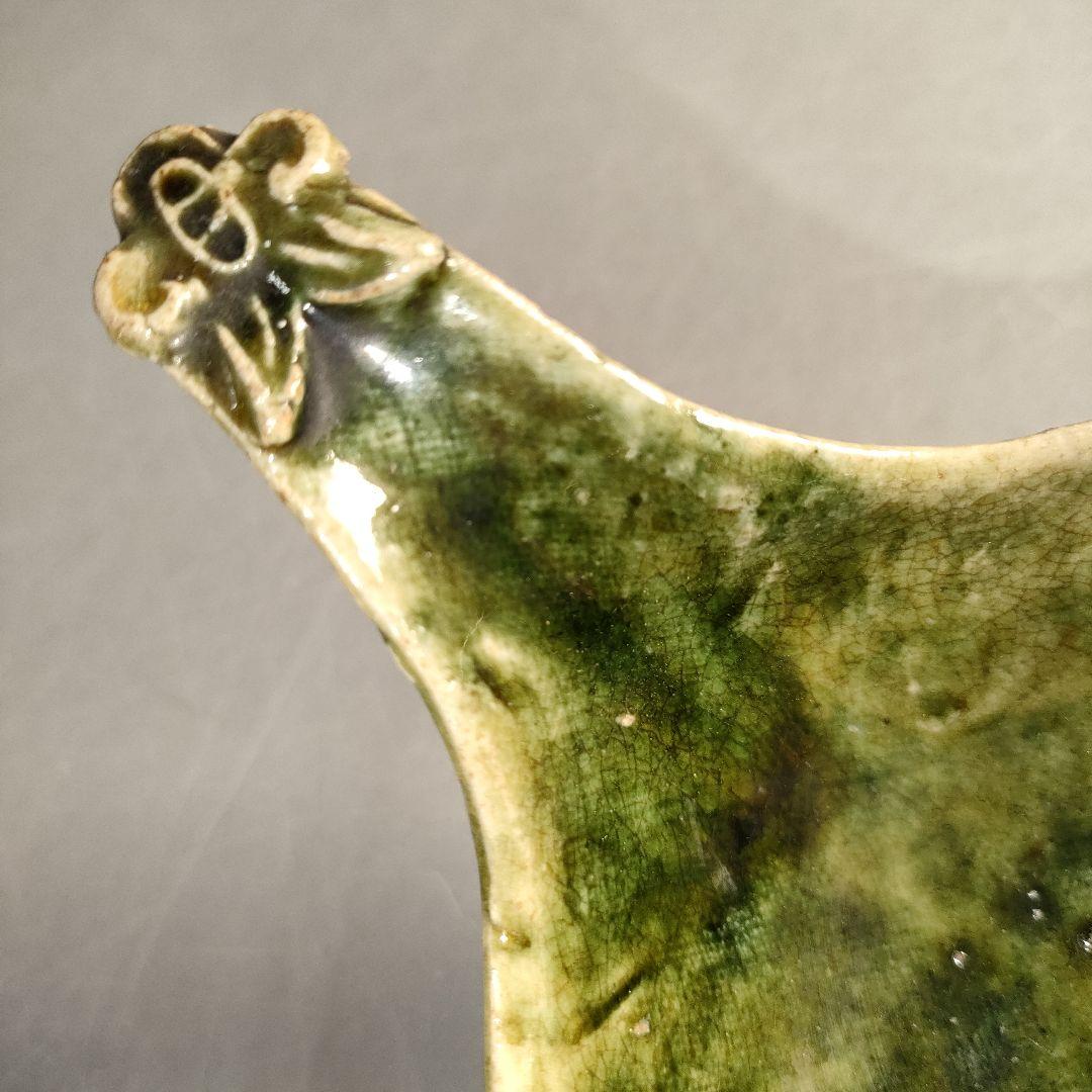 A1299-1/織部釉蓮華5客/共箱/織部焼/和食器/向付/小鉢/懐石道具/