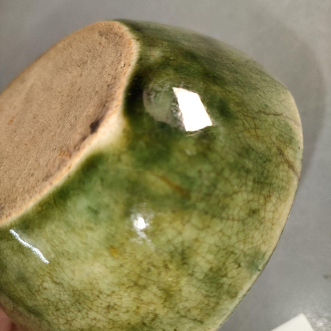 A1299-1/織部釉蓮華5客/共箱/織部焼/和食器/向付/小鉢/懐石道具/