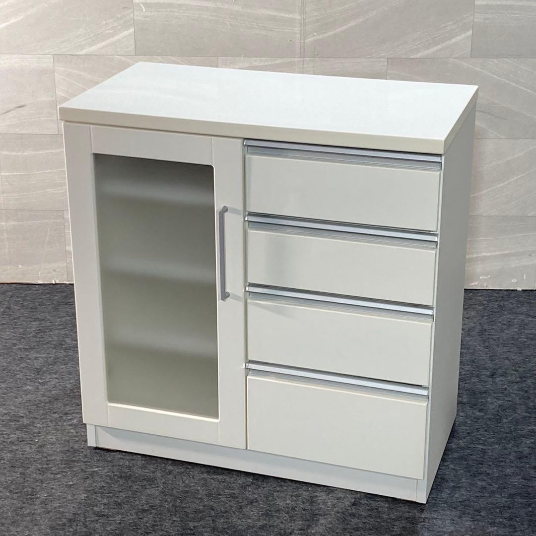 ニトリ レンジボード ベリーズ 幅80cm 食器棚 キッチンボード d5405