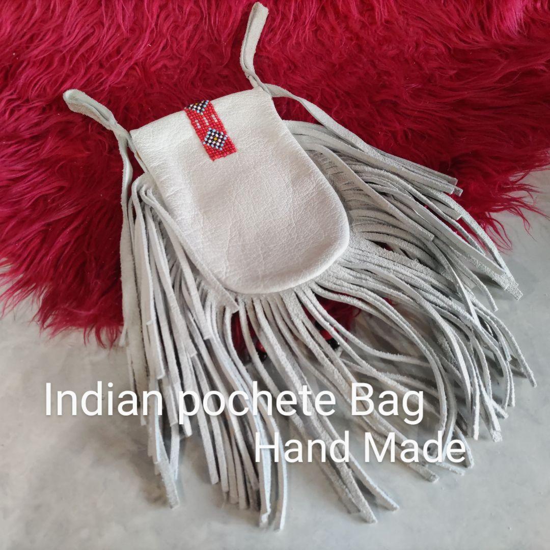 Indianフリンジウエストポーチ 90‘ Hand Made 新品
