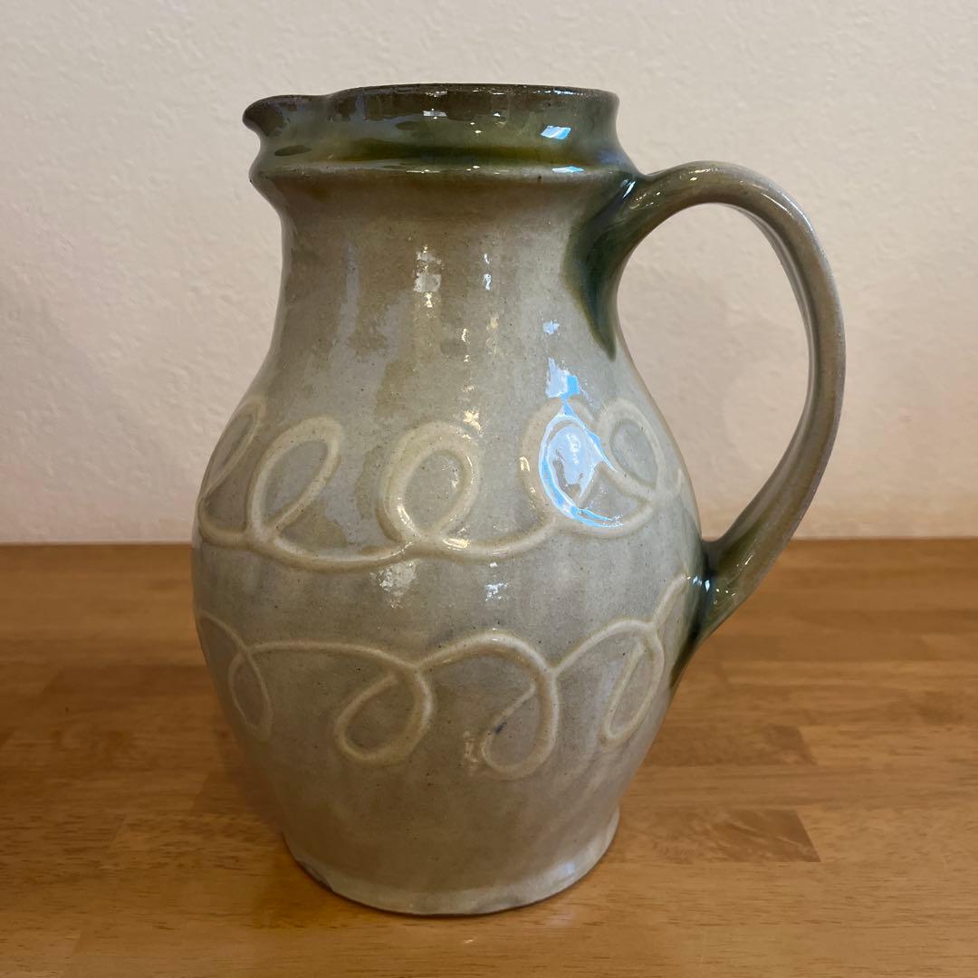 やちむん　ヒネモスノタリ　大きな　水差し、ピッチャー　23㎝　/ 北窯