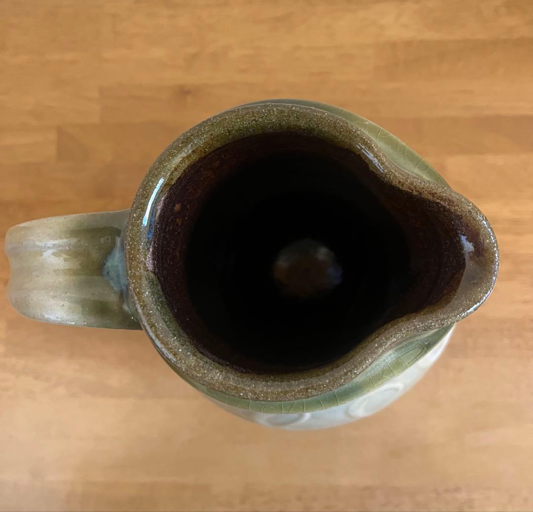 やちむん　ヒネモスノタリ　大きな　水差し、ピッチャー　23㎝　/ 北窯