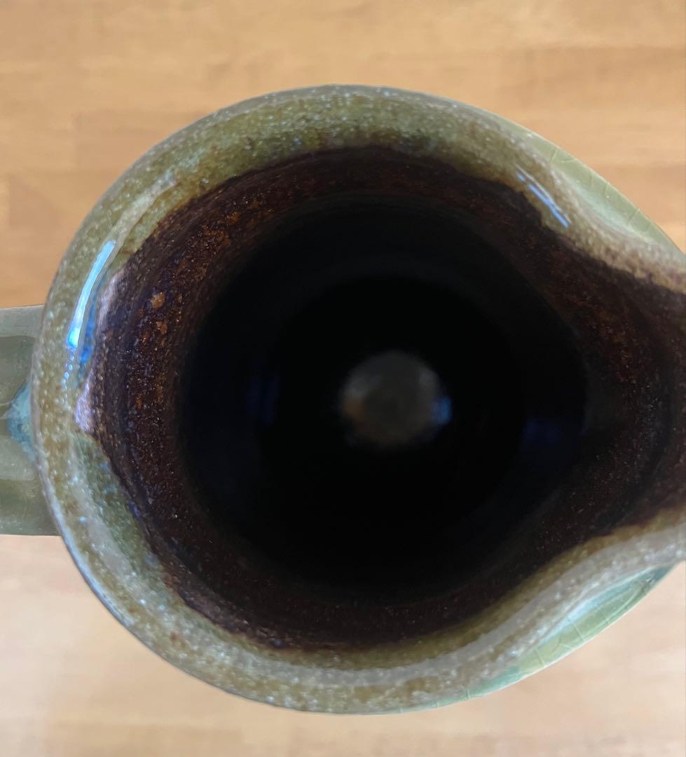 やちむん　ヒネモスノタリ　大きな　水差し、ピッチャー　23㎝　/ 北窯