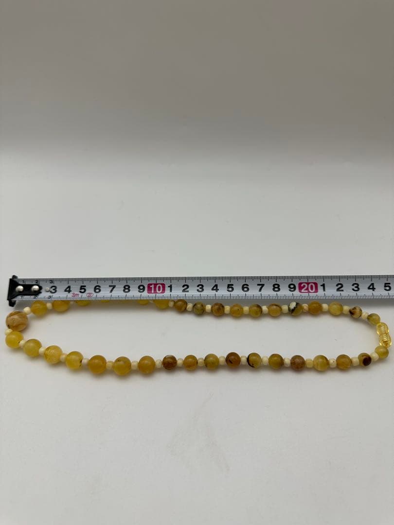 ☆天然☆ バルト海産 天然アンバー 琥珀 蜜蝋 ネックレス アクセサリー 美品