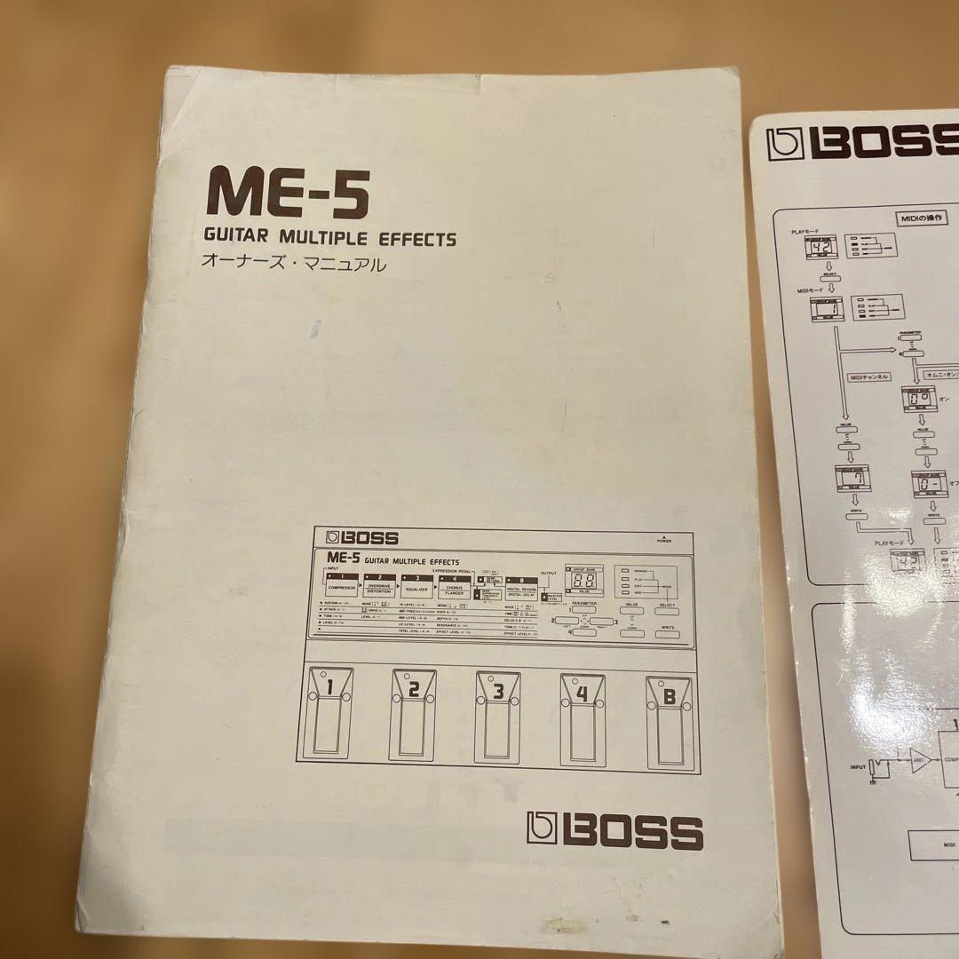 希少　BOSS ME-5 マルチエフェクター　マニュアル付属　可動品