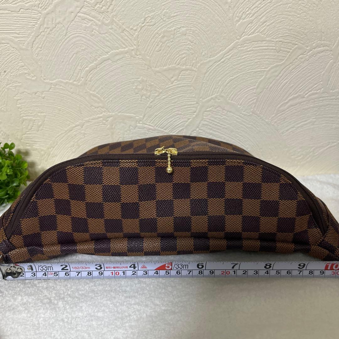 ハンドメイド　市松模様　ボディバッグ