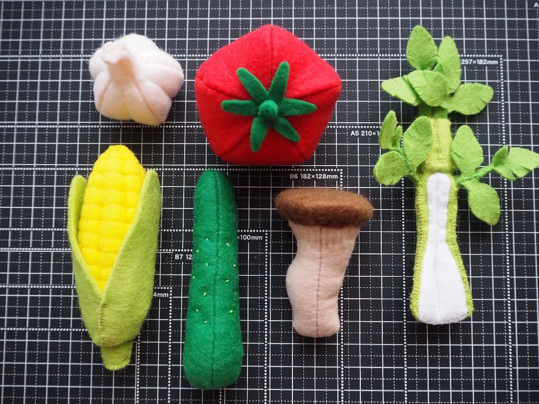 フェルトままごと 立体野菜