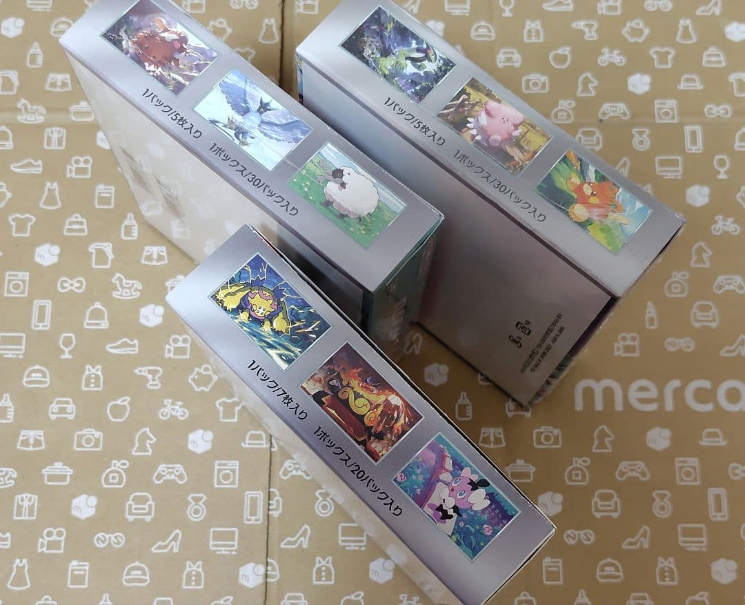 ポケモンカード　2BOXシュリンク付き+1BOXシュリンクなし　 おまけカード