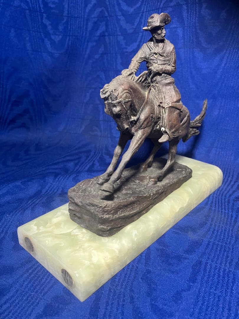 ブロンズ 騎馬像 大理石ベース