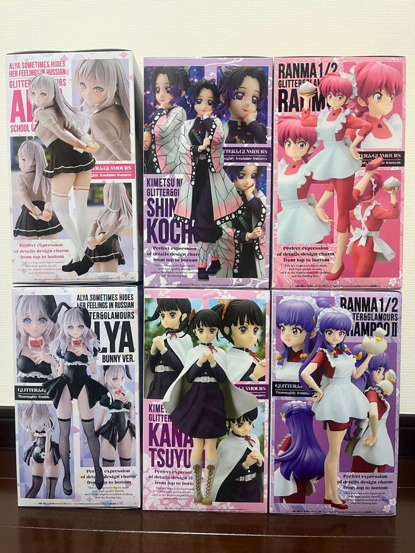 GLITTER & GLAMOURS フィギュア　6体セット