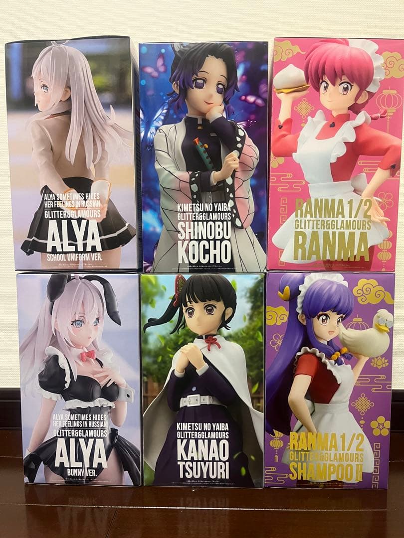 GLITTER & GLAMOURS フィギュア　6体セット