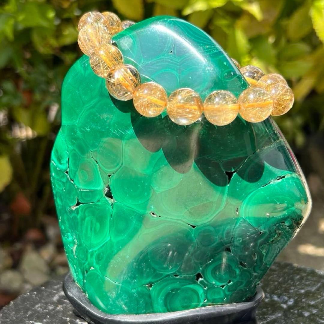 ✨癒される発色と模様✨高いヒーリングパワー✨天眼 マラカイト 原石 天然石