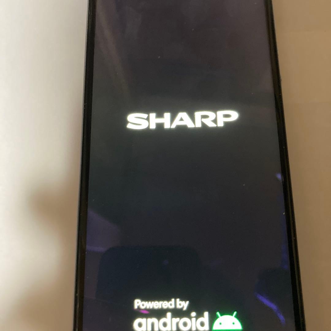 SHARP AQUOS パープル 本体 ケース付き　8GB/128GB