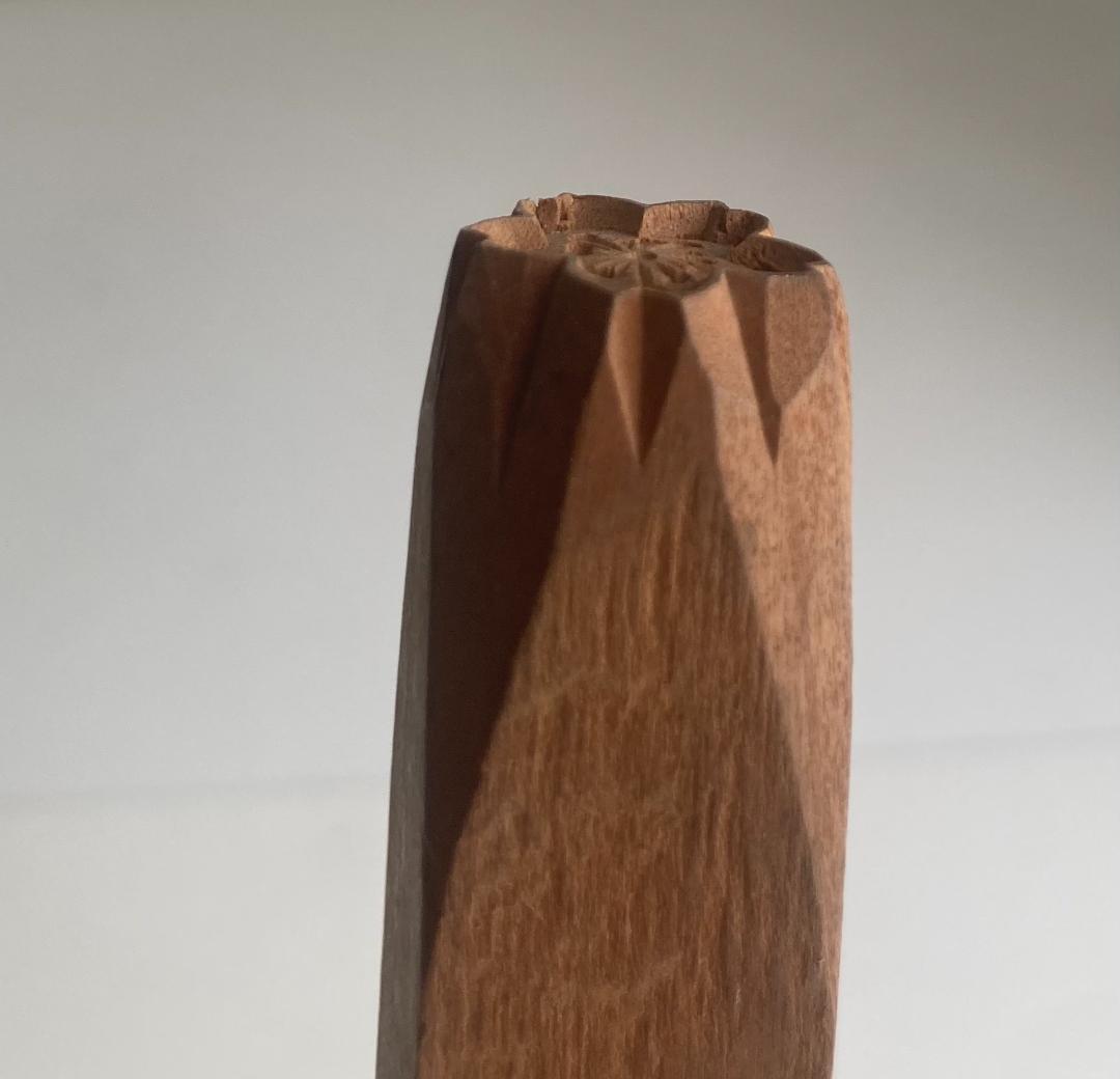 和菓子　菓子木型　桜　花びら　押し棒　練り切り　両面