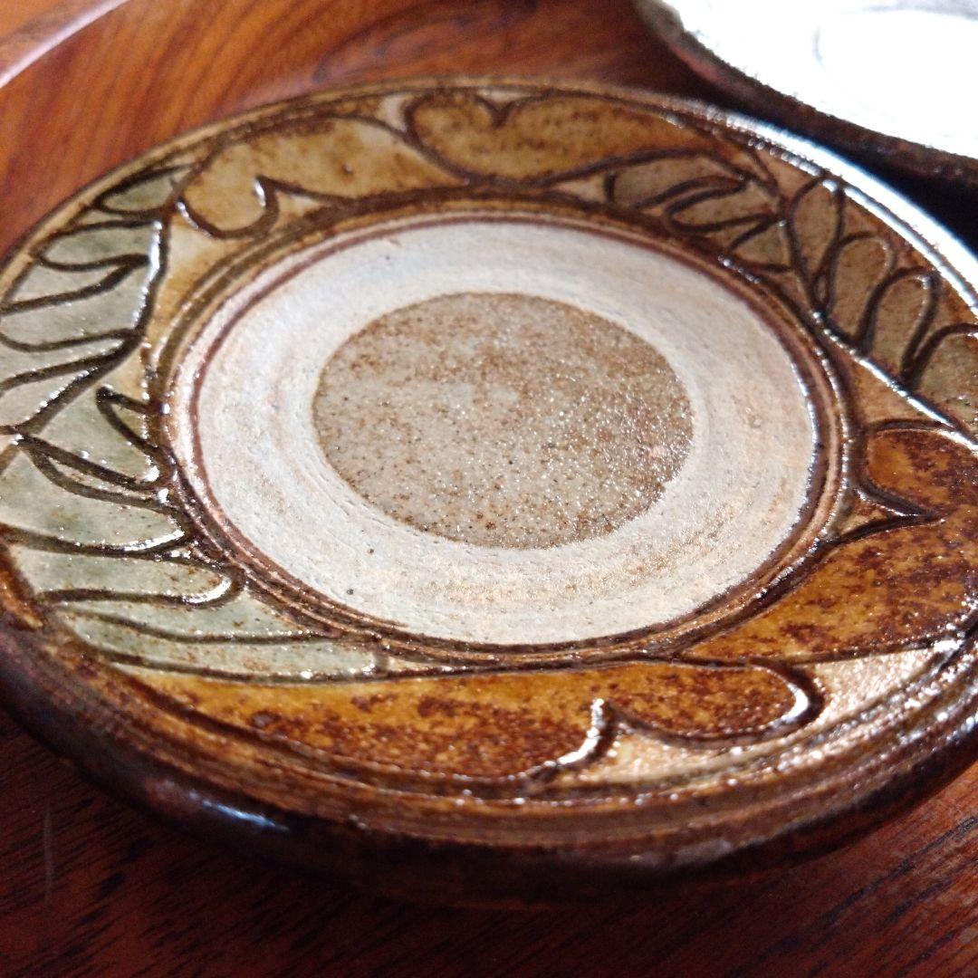 やちむん　サオラ　4寸皿 4枚セット