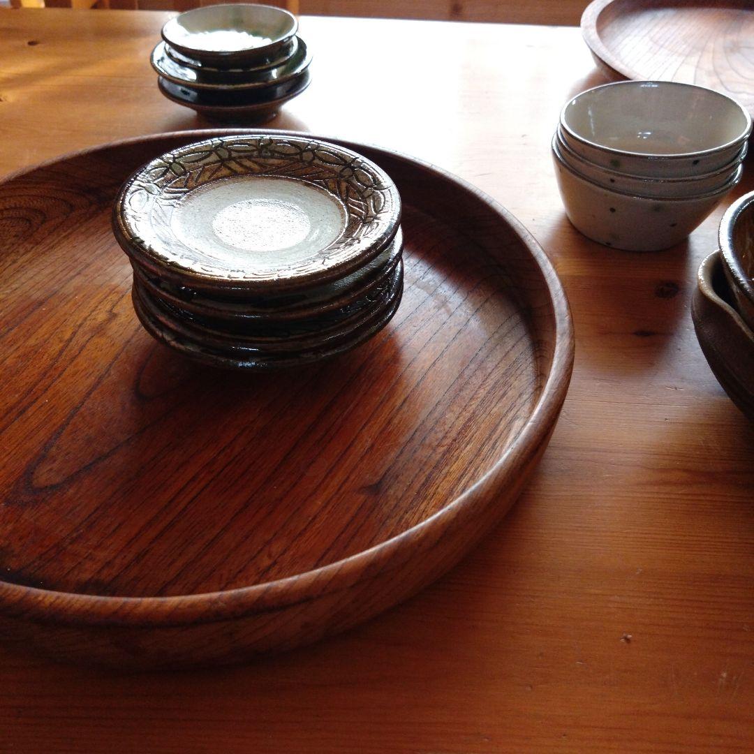 やちむん　サオラ　4寸皿 4枚セット