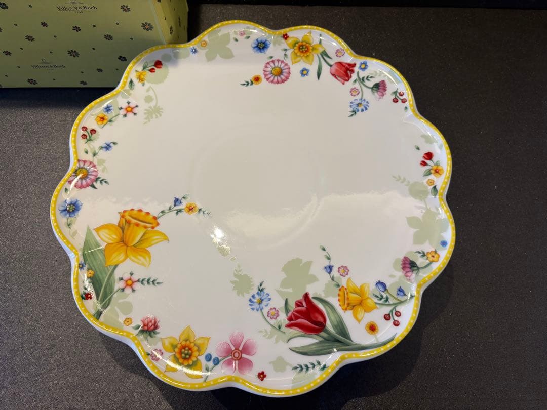 【レア箱付・訳あり】ビレロイ&ボッホ　ケーキスタンド大　イースター