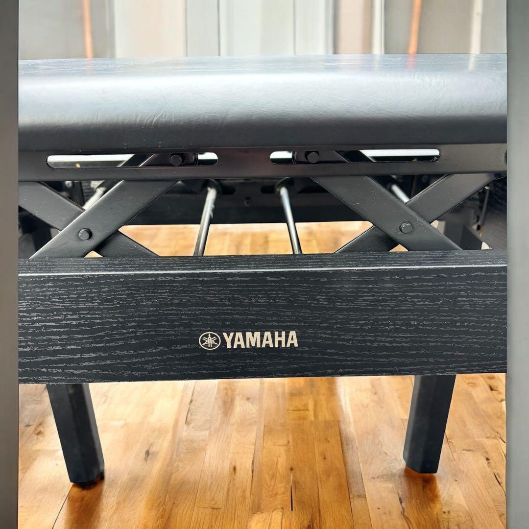 【純正】YAMAHA ピアノ椅子 高さ調整可 工具付　美品 ヤマハ ブラック