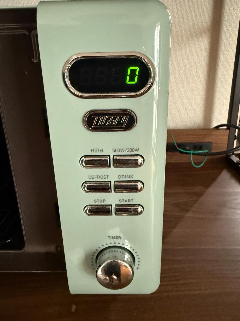【レトロ可愛いトフィー電子レンジ】送料込み