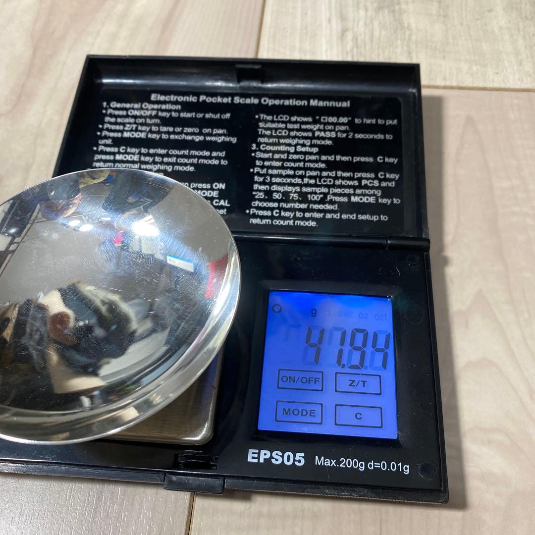 純銀 銀杯 純銀盃　槌目 お猪口　６点セット　329g