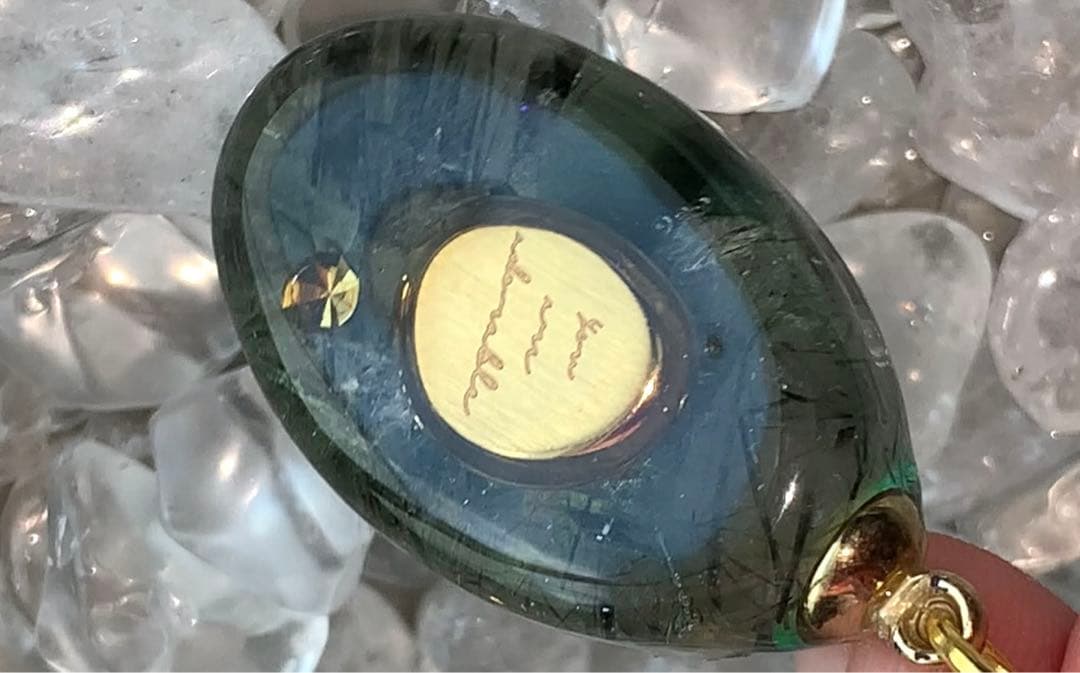 祈祷ネックレス　グリーンルチル　シルバー925