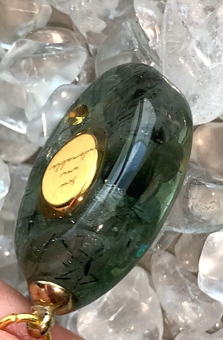 祈祷ネックレス　グリーンルチル　シルバー925