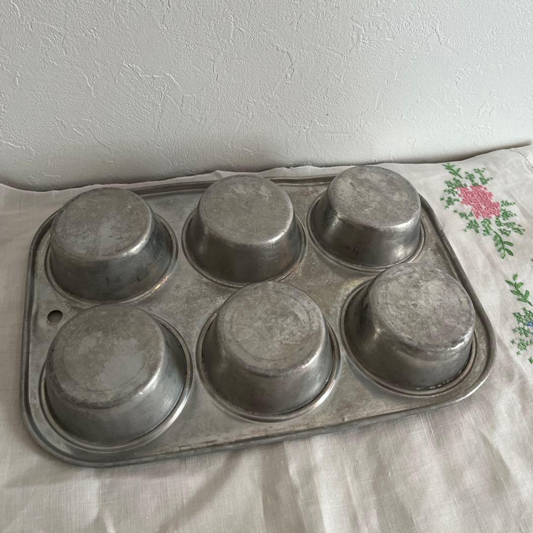 フランス　アンティーク　ケーキ型　小物入れ　ディスプレイ　クリスマスケーキ