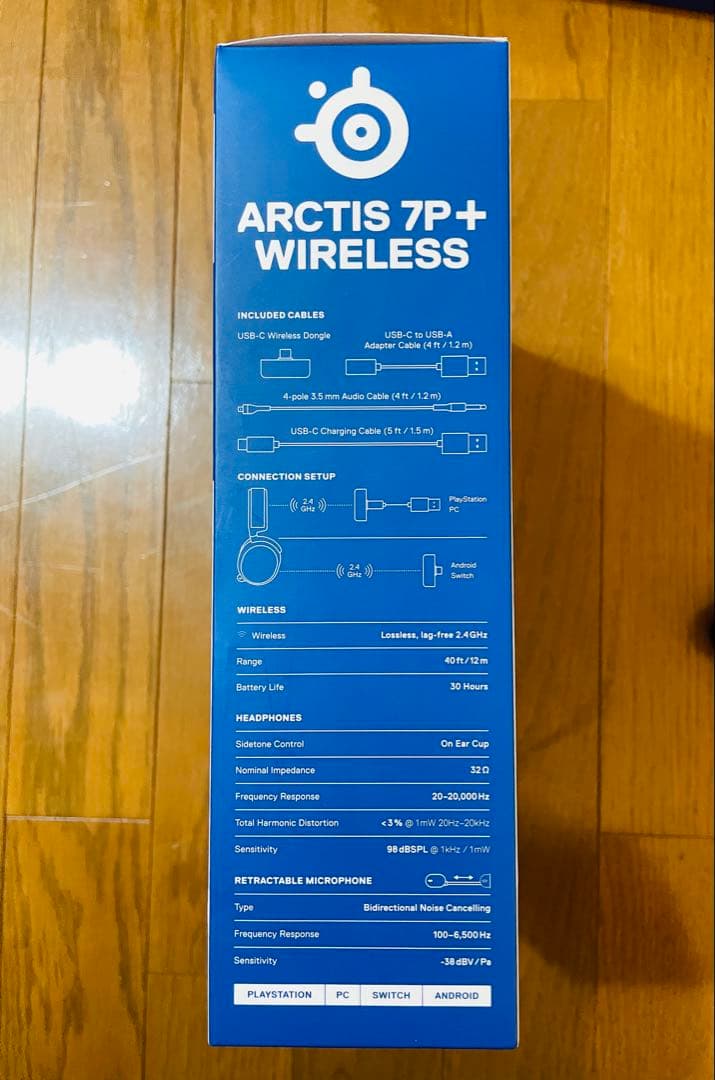 【正規・美品】steelseries ARCTIS 7P+ ワイヤレスヘッドホン