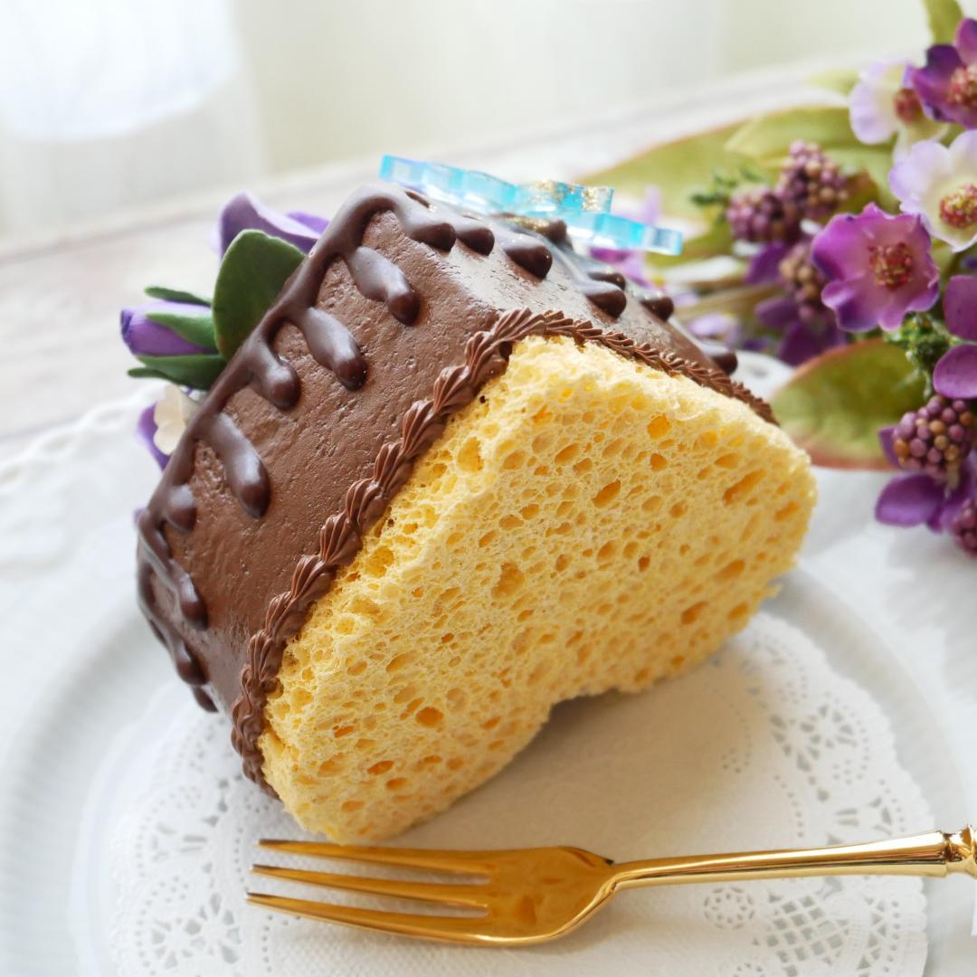 【merci*M様】フェイクスイーツ❤︎‬バイオレットローズチョコドリップケーキ