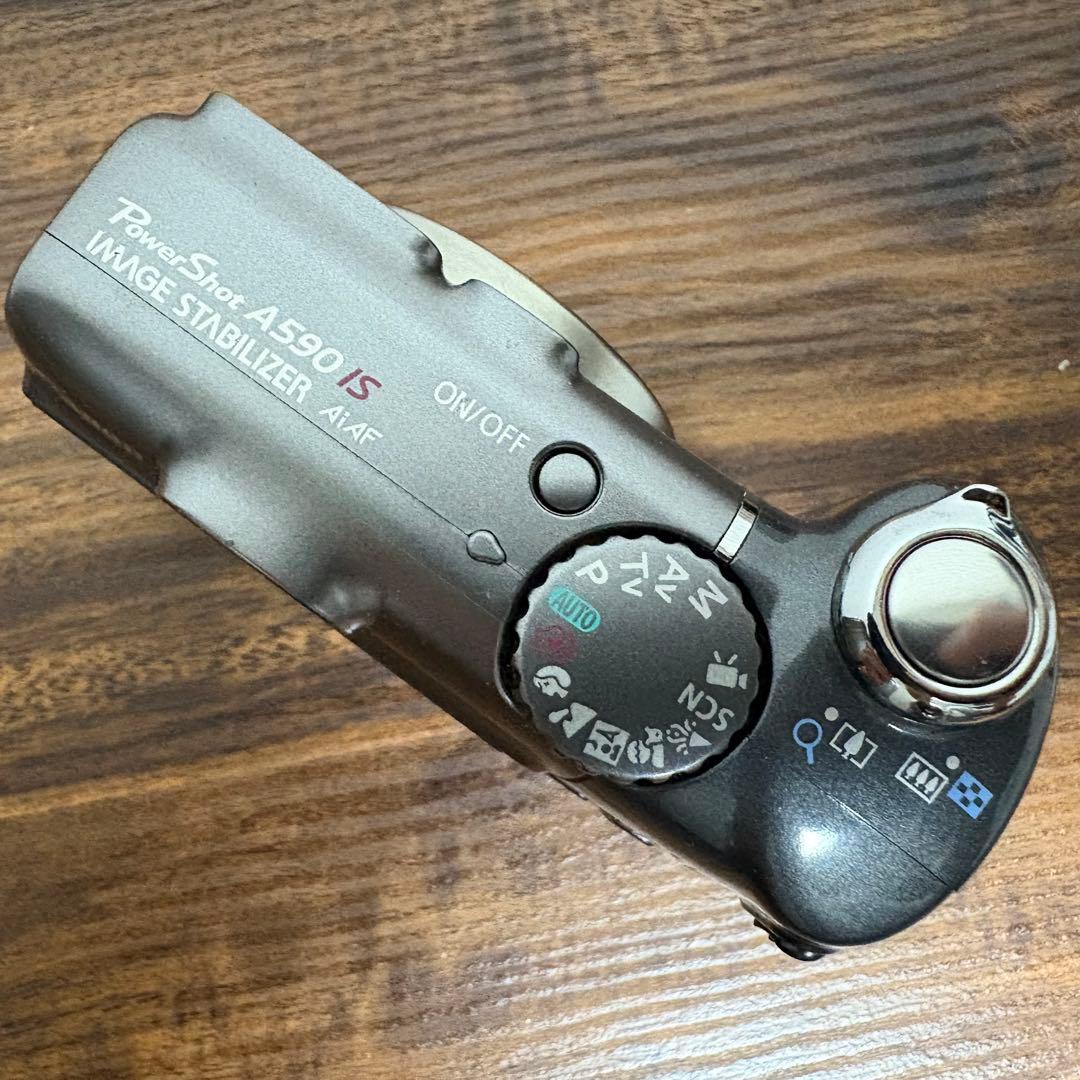 【美品✨】Canon PowerShot A590 IS コンデジ CCD 単三