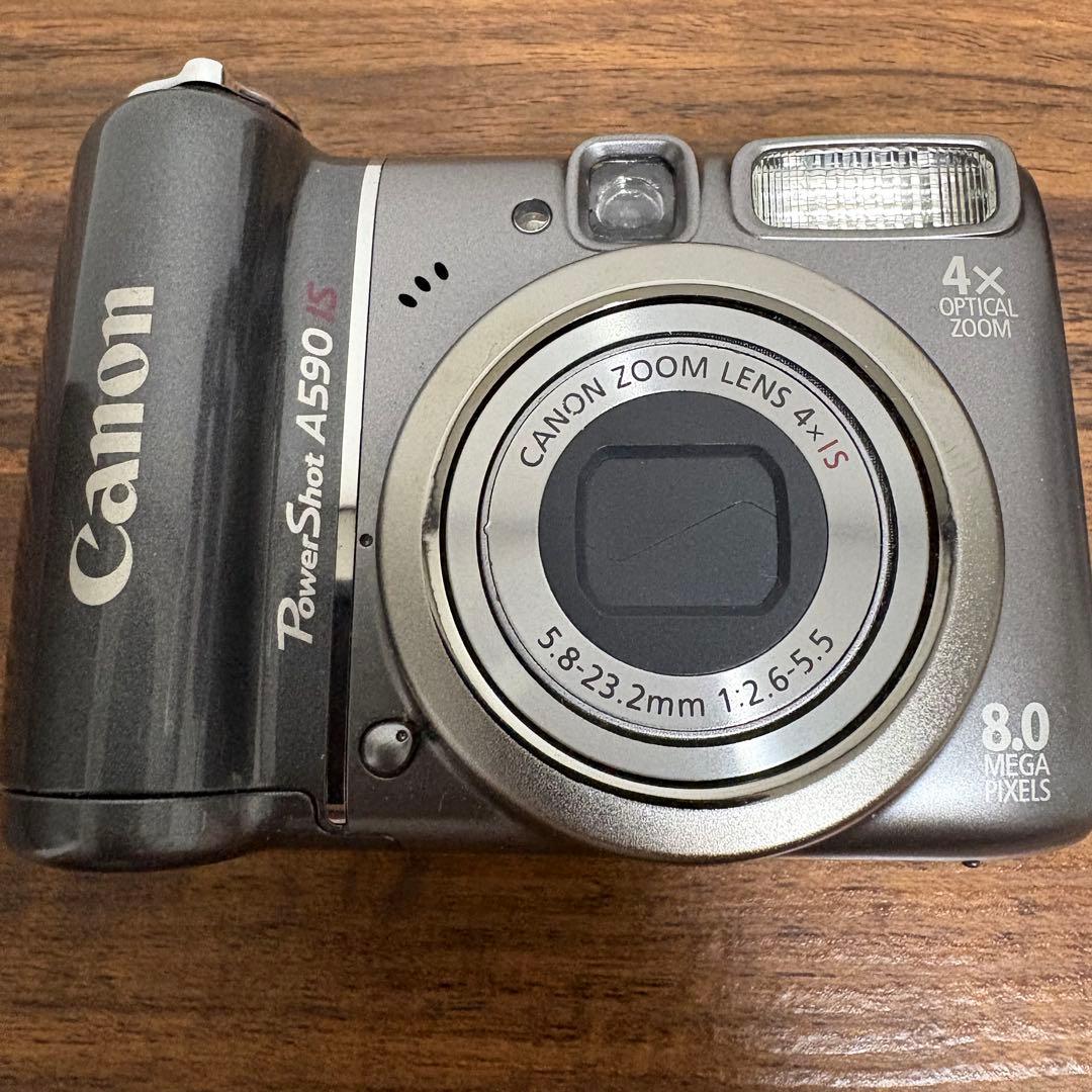 【美品✨】Canon PowerShot A590 IS コンデジ CCD 単三